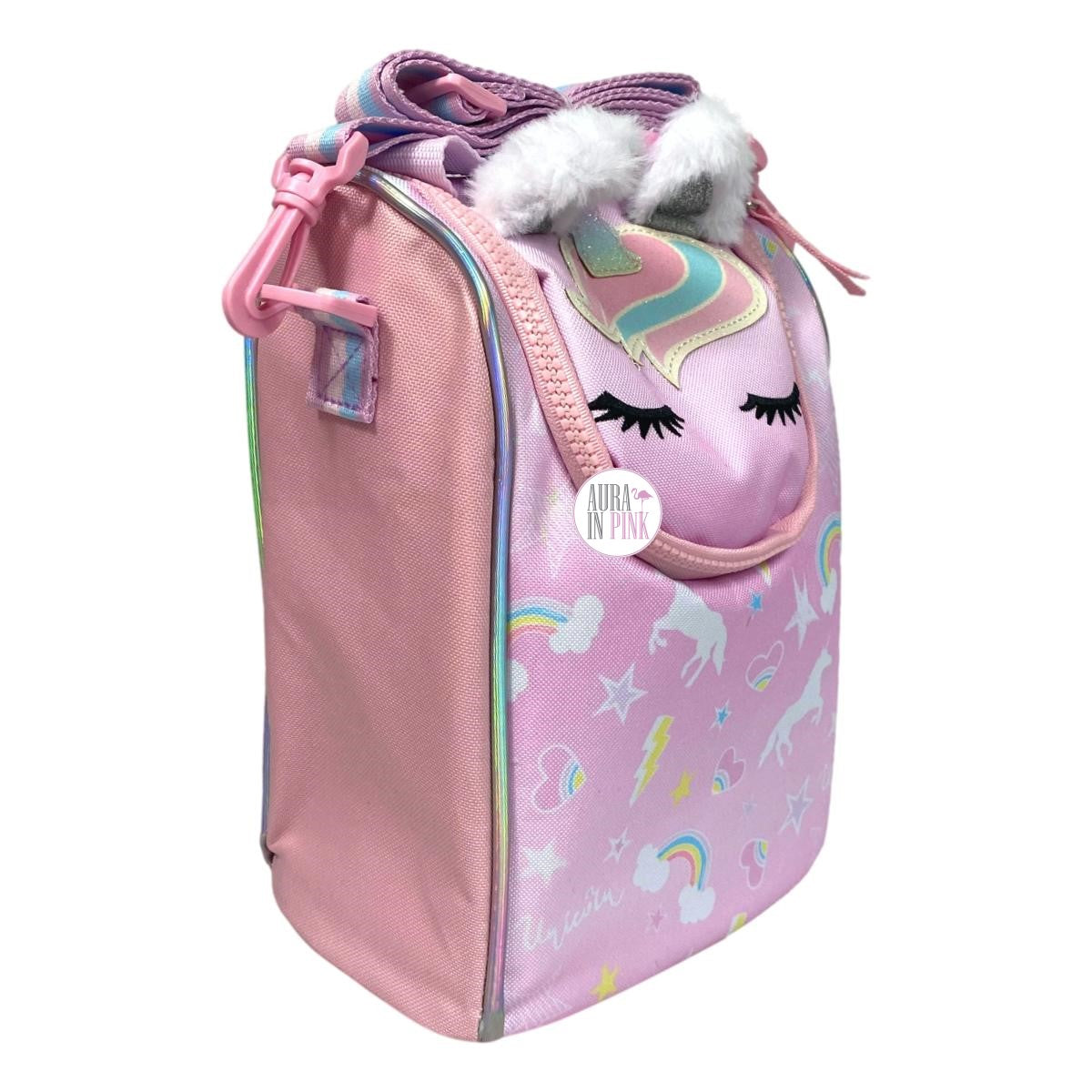 Ice Cream & Shine Pink Unicorn Insulated Lunch Tote Bag – Aura In