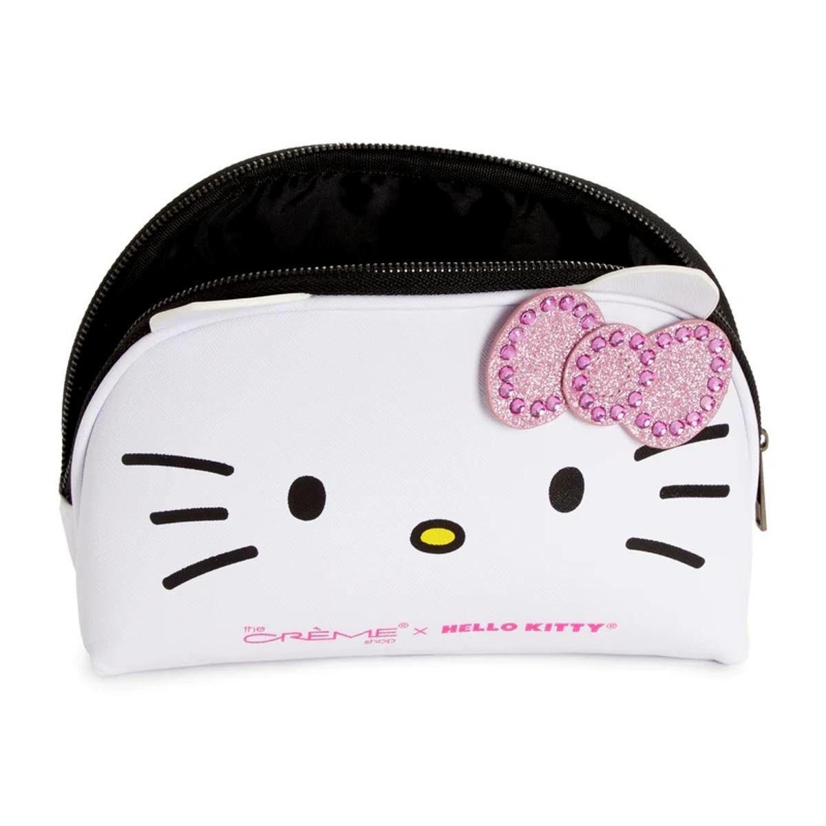 Hello Kawaii Kitty Cosmetic Black Jelly Bag Hello Kitty Big Bow