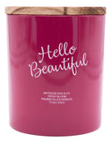 Briteside Wax Hello Beautiful Pink Peony Bloom Glass Jar Candle - Aura In Pink Inc.