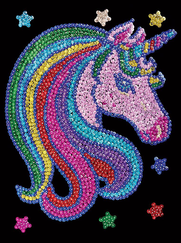 Docrafts Simply Make Rainbow Unicorn Sequin Craft Kit – Aura In Pink Inc.
