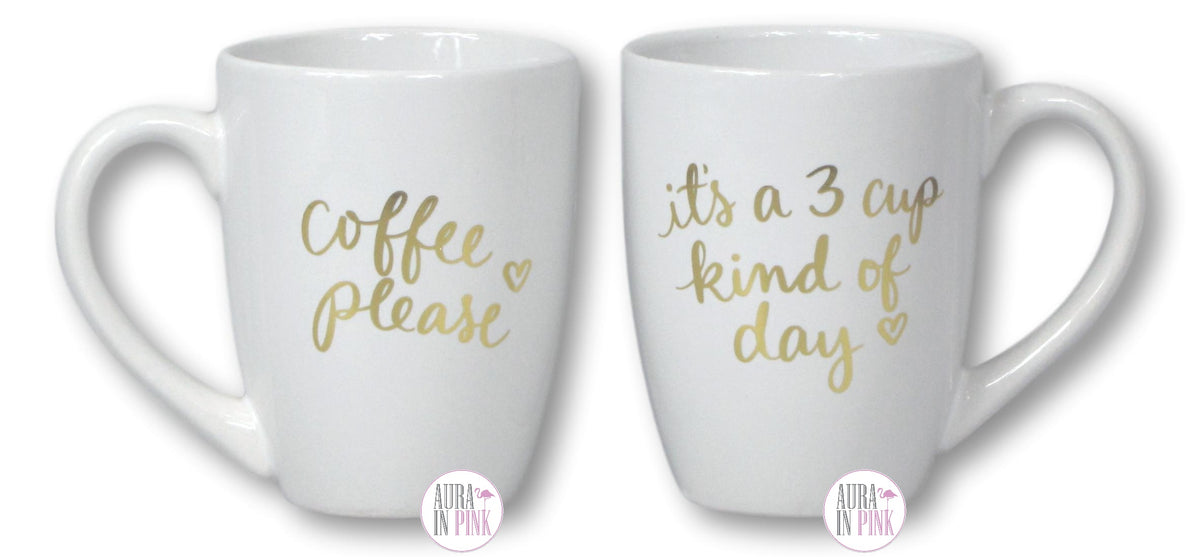 Eccolo Dayna Lee Collection Large Inspirational Coffee Mug Set - Coffe   Aura In Pink Inc.