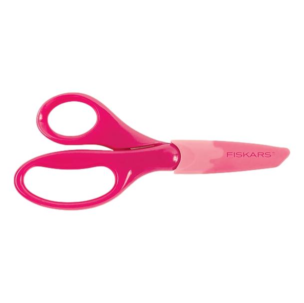 Fiskars Pink Pointed Tip Safety Edge Scissors w/Eraser Sheath – Aura In Pink  Inc.
