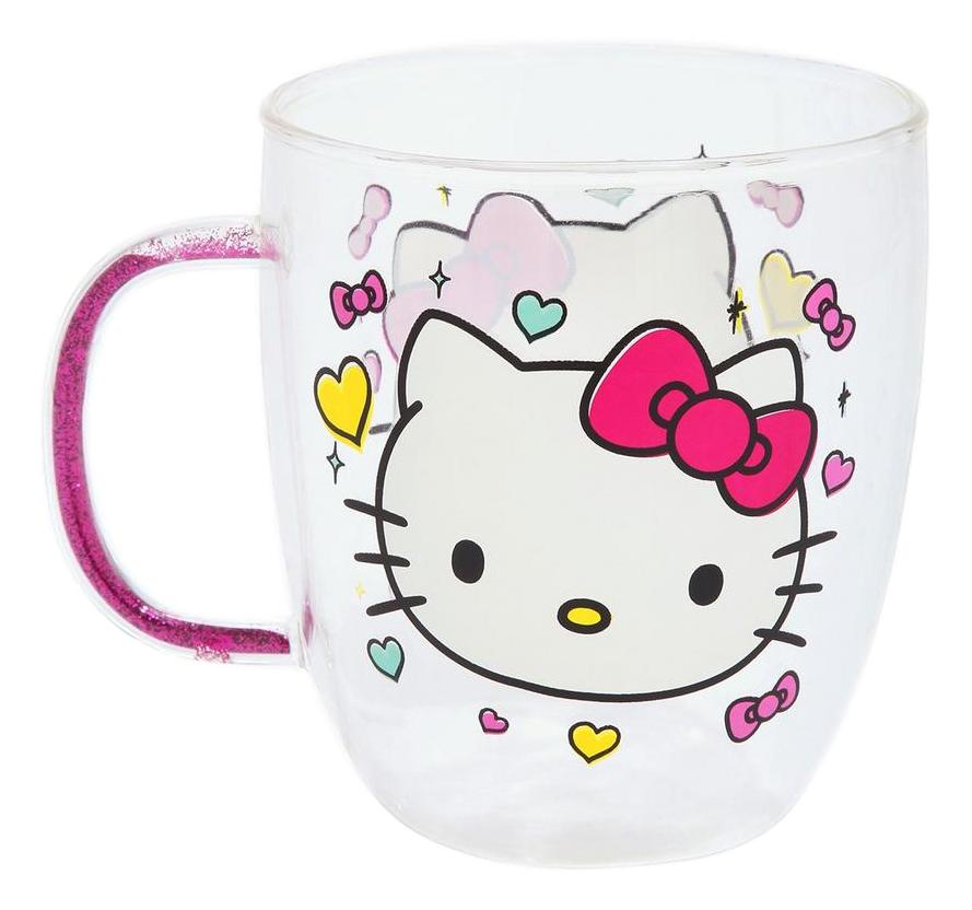 Floral Hello Kitty Glass Cup – Enchenté Designs