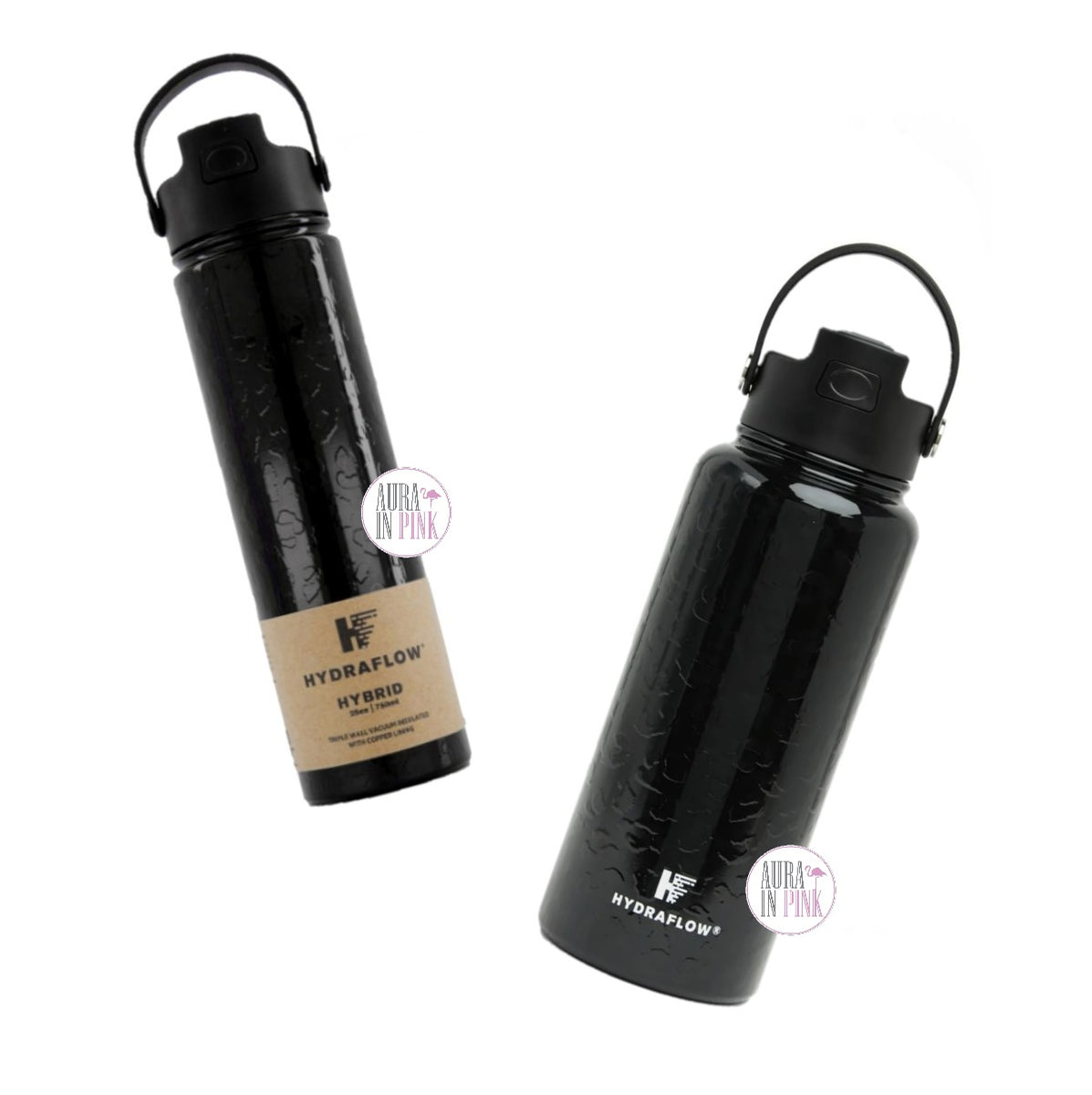 Hydraflow Hybrid Liquid Black Leopard Stainless Steel Triple Wall Vacu