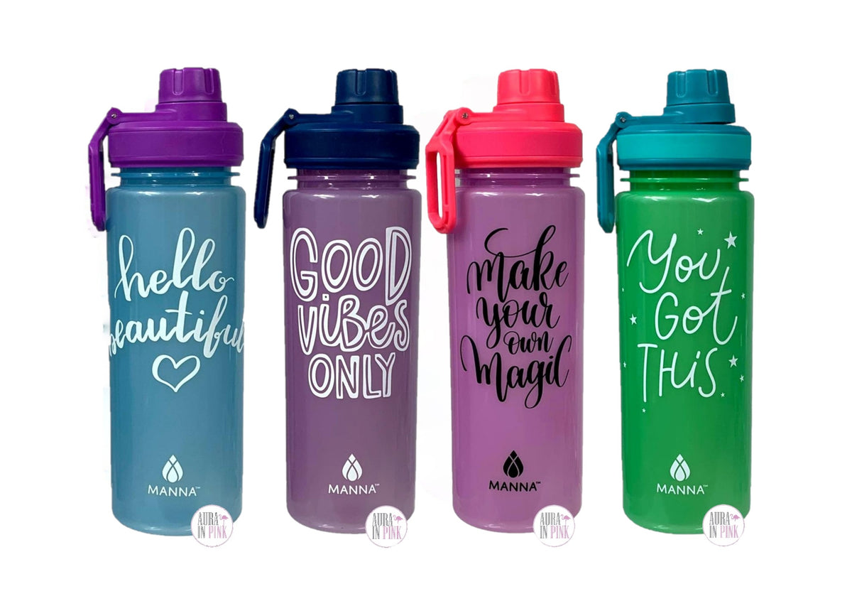 Manna Inspirational Color-Changing Enchanted Bottles w/Carry Handles – Aura  In Pink Inc.