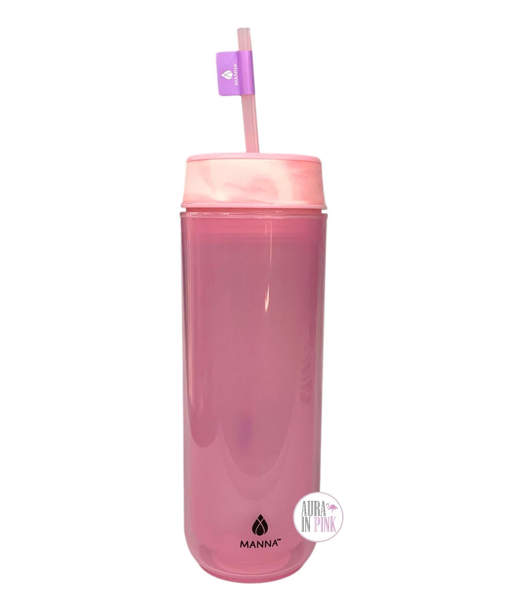 Manna Navigator Bubblegum Pink Double Wall Bottle & Straw Set – Aura In  Pink Inc.