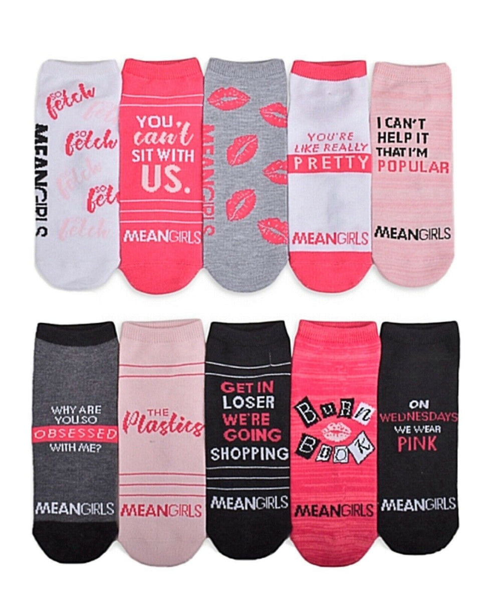 Typo x Mean Girls socks in pink