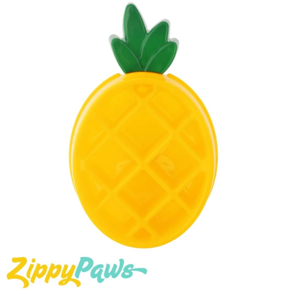 Zippy Paws Dog Happy Bowl Pineapple Slow Feeder – Aura In Pink Inc.