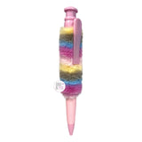 Aura In Pink Jumbo Pastel Rainbow Faux Fur Pens - Pink & Lilac