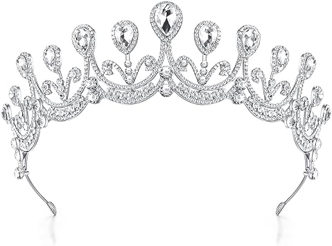 TIARAです TRT37 (Tiara with Side Combs) (Ht. 3″ width 8.25″) – Tiara