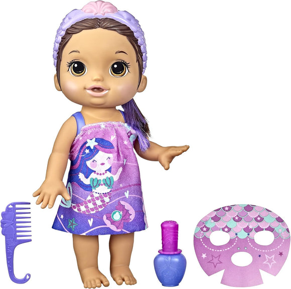 Baby Alive Glam Spa Baby Doll - Mermaid Theme Brunette