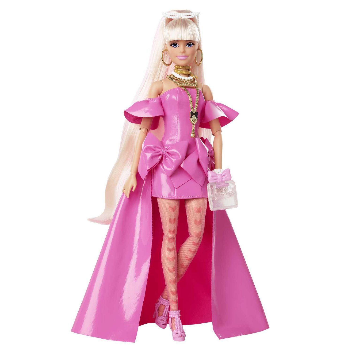 Barbie Extra Fancy Doll in Pink Gown with Pet