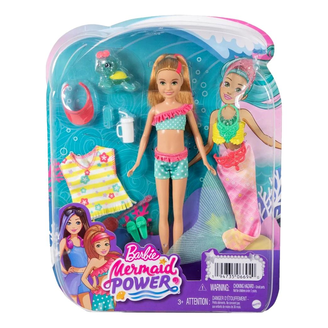 Barbie Mermaid Power Stacie Mermaid Doll w/Pet & Accessories Aura In