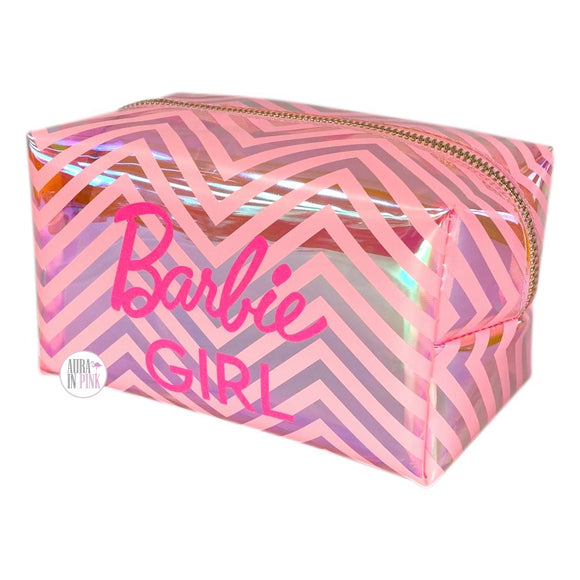 Barbie x SkinnyDip London Barbie Girl Pink Iridescent Beauty Zip Case