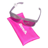 Bench Designer Powdered Lilac Polarized Shatter-Resistant Lightweight Junior Girls Ladies Sunglasses w/Pink Case
