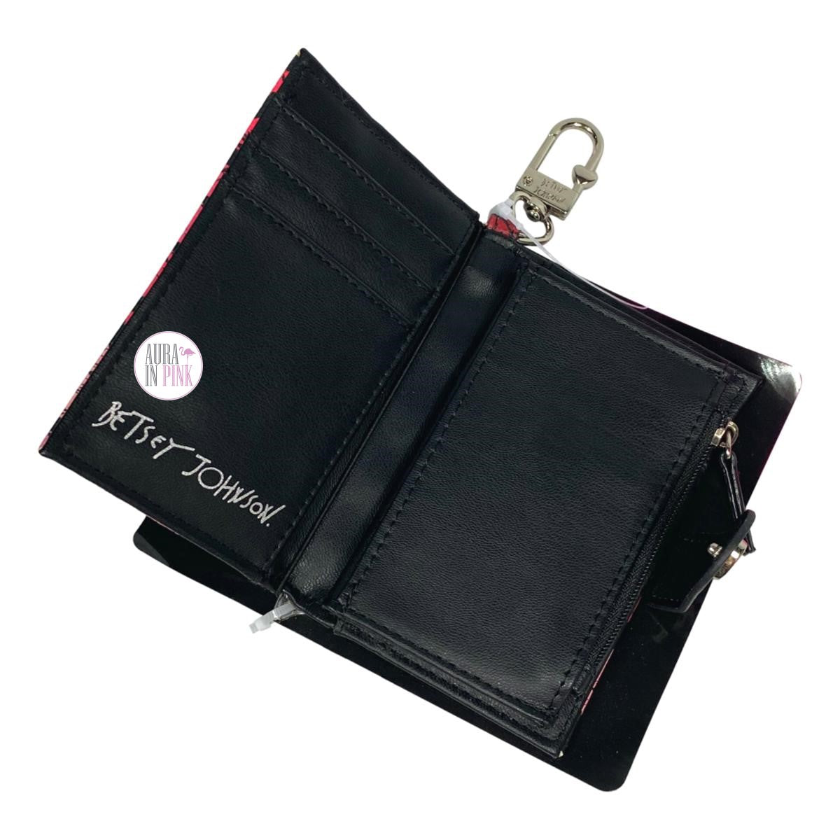 Betsey Johnson Spider - Portafoglio bifold, nero, taglia unica Betsey Johnson Spider - Portafoglio bifold, nero, taglia unica