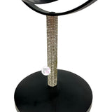 Bino Rhinestone Bling On Black LED Light Magnifying Vanity Mirror