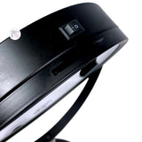 Bino Rhinestone Bling On Black LED Light Magnifying Vanity Mirror