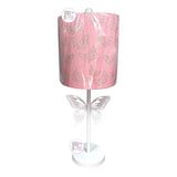 <transcy>Lampe licorne en céramique Cooper Ridge avec abat-jour rose à pois or ombré</transcy>