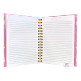 Clementine Paper Pawshionista Glam Dogs Pink Hard Cover Spiral-Bound Notebook