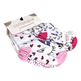 Cottonaire Unicorn Caticorns 8 Pairs Girls Socks Set Size 3-9