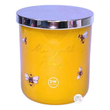 DW Home Honeybee Collection Richly Scented & Hand Poured Candles in Glass Jars w/Lids