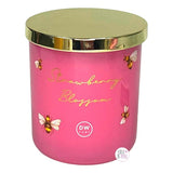 DW Home Honeybee Collection Richly Scented & Hand Poured Candles in Glass Jars w/Lids