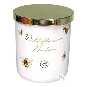 DW Home Honeybee Collection Richly Scented & Hand Poured Candles in Glass Jars w/Lids