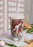 Disney Little Mermaid Ariel Salty Hair Don't Care Bamboo Fiber Tumbler w/Lid & Straw