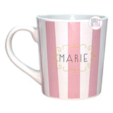 Disney The Aristocats Marie Pink & White Striped Ceramic Coffee Mug