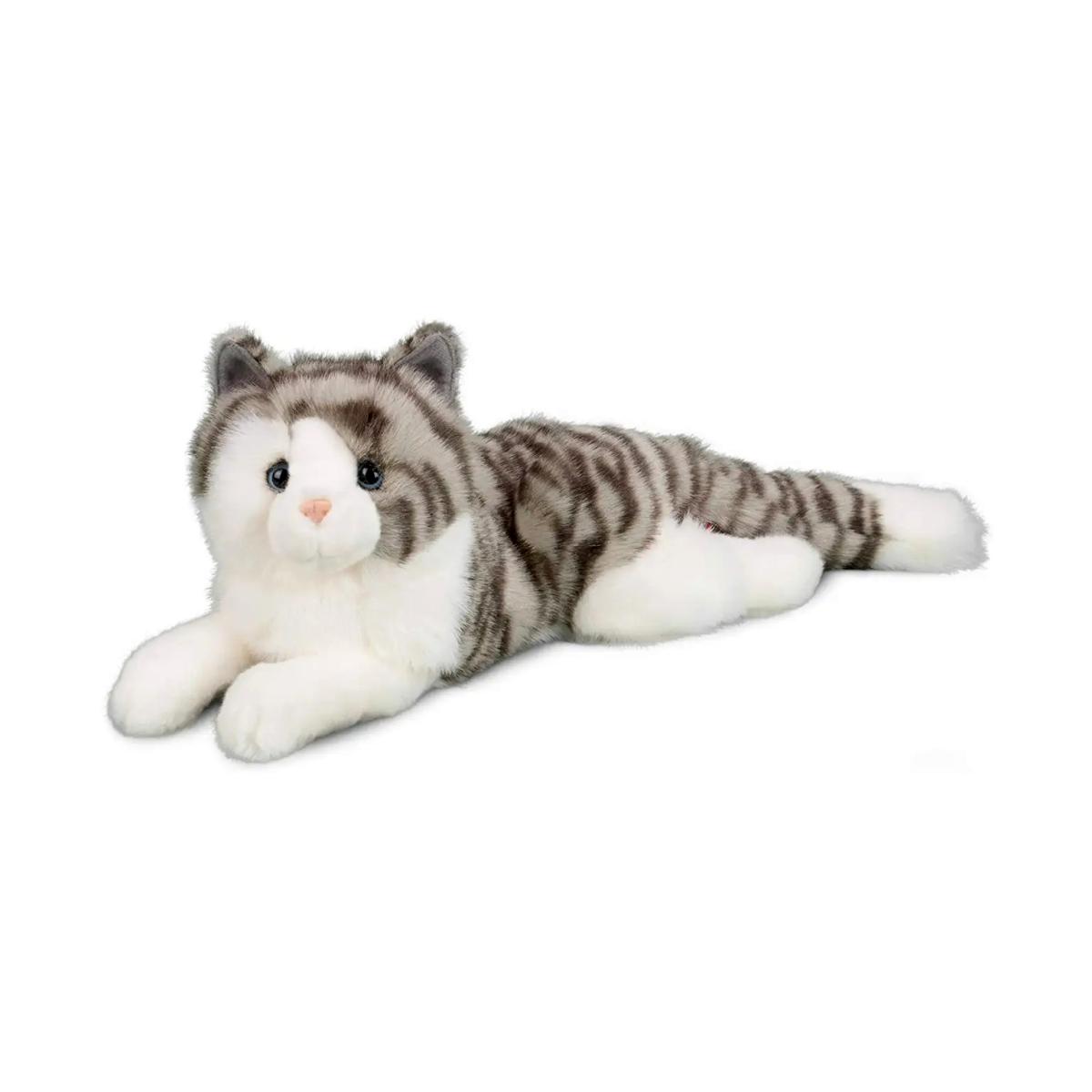 Douglas Smokey Tabby Black Striped Grey White Cat Plush – Aura