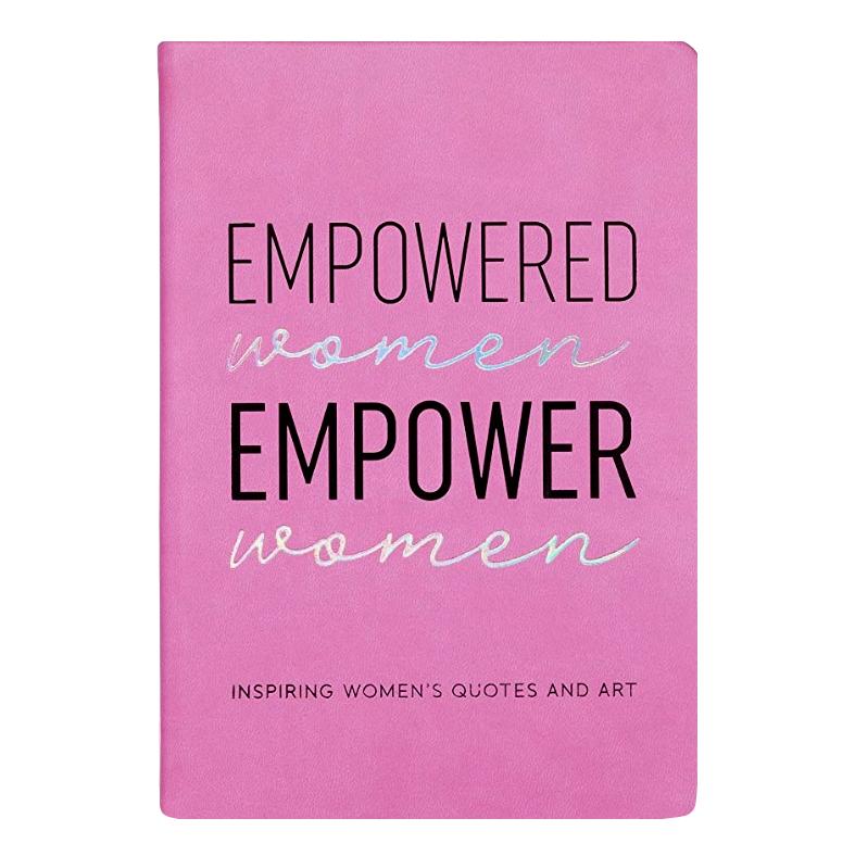 Eccolo Empowered Women Empower Women Inspiring Quotes & Art Pink Leath –  Aura In Pink Inc.