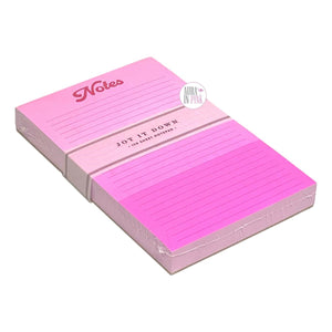 Eccolo Jot It Down Pink Ombre Large Ruled Notepad