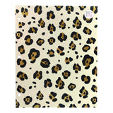 Eccolo Reflective Gold Pink & Tan Leopard Print Pocket Folders Set Of 2