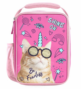 Fit And Fresh Shine On Be Fearless Caticorn Unikitty Avery Cat Pink Insulated Lunch Tote Bag