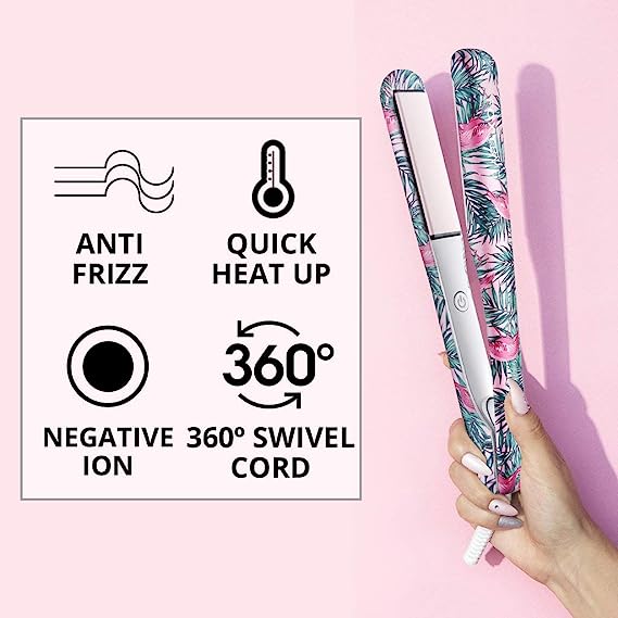 Foxy Bae Limited Edition Hot Tropic Flamingo Flat Iron Aura In Pink Inc
