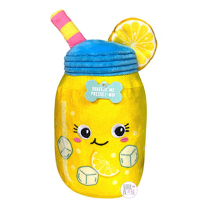 Fringe Studio Toybox When Life Give You Lemons Lemonade Squeaky Plush Dog Toy