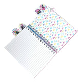 Glam Fabulous Cosmetics Sectioned Dividers Spiral-Bound Ruled Notebook