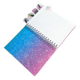 Glam Fabulous Cosmetics Sectioned Dividers Spiral-Bound Ruled Notebook