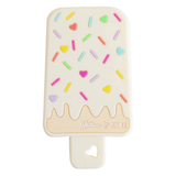 Glitter & Spice Rainbow Sprinkles Ice Cream Bar Silicone Baby Teether