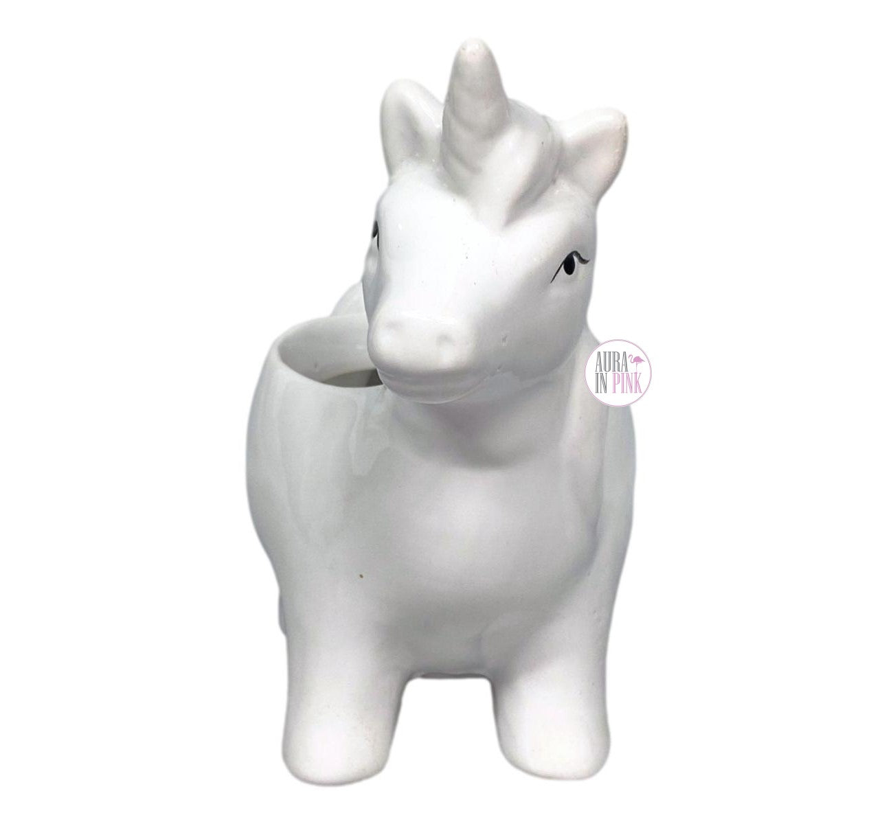 unicorn succulent planter White Unicorn pot