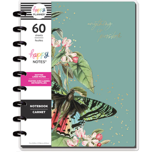 Happy Notes Anything Is Possible Butterflies & Blooms Classic Dotted Lined Notebook