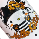 Hello Kitty By Sanrio Halloween Glitter Jail Bird Black Polka Dotted White & Orange Ceramic Coffee Mug