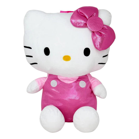 Hello Kitty von Sanrio – Plüschrucksack in Metallic-Pink