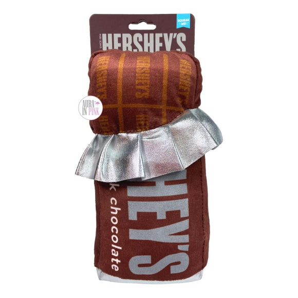 Hershey's Milk Chocolate Bar Squeaky Plush Dog Toy