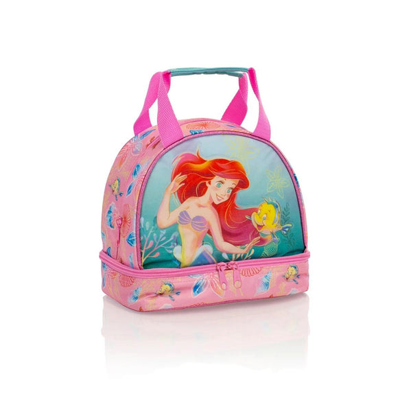 Heys Disney The Little Mermaid Ariel & Flounder Pink Lunch Tote Bag
