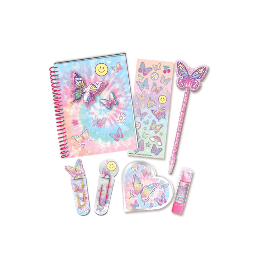 Focused Notepad Sticker Hot Focus Butterfly Stylish Journal, Notepad, Lipstick Eraser, Sticker ...