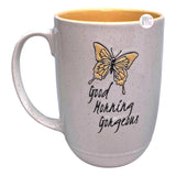 I Heart It Good Morning Gorgeous Butterfly Breeze Speckled Ceramic Coffee Mug