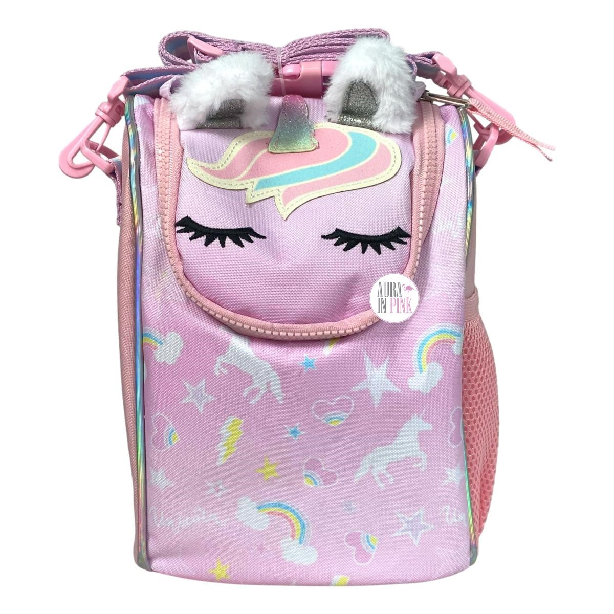 Personalised Girls UNICORN Lunch Box PRETTY School Snack Sandwich