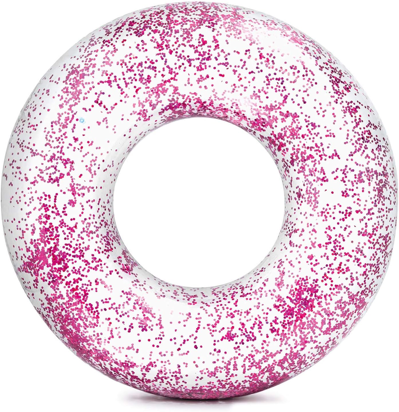 Intex Sand & Summer Sparkling Pink Glitter Transparent Tube Pool Float ...